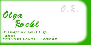 olga rockl business card